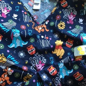Disney Winnie The Pooh Scrub Top